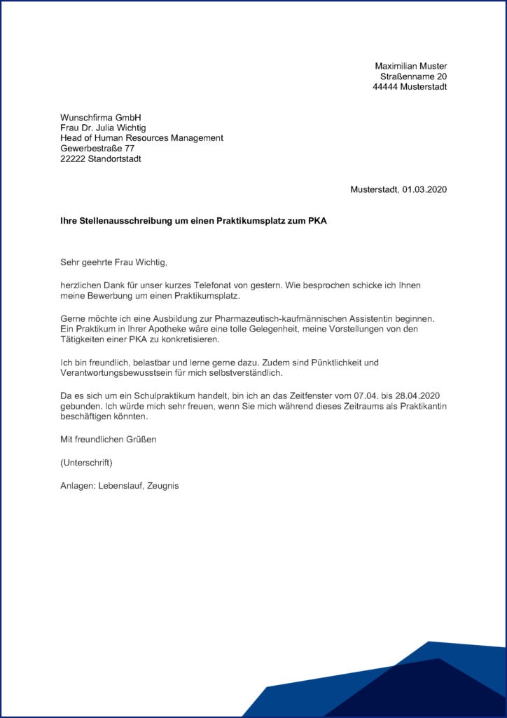 Bewerbung für ein Praktikum: Tipps zur Vorbereitung