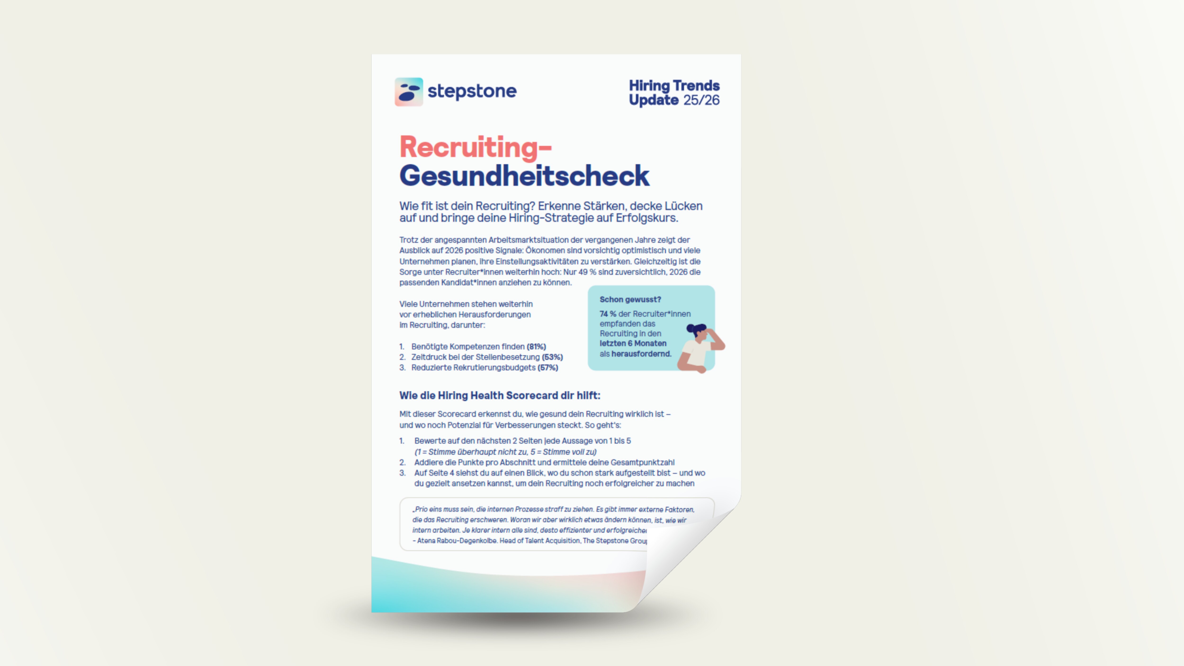 Recruiting-Gesundheitscheck