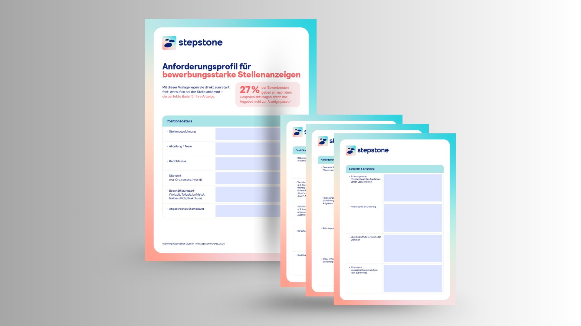 Template: Das perfekte Anforderungsprofil