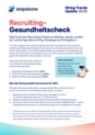 Recruiting-Gesundheitscheck