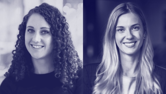 Porträtbilder von Christina Langer, Arbeitsmarkexpertin bei dem Stanford Digital Economy Lab, und Anna Wittich, Insights und Research Managerin bei Stepstone